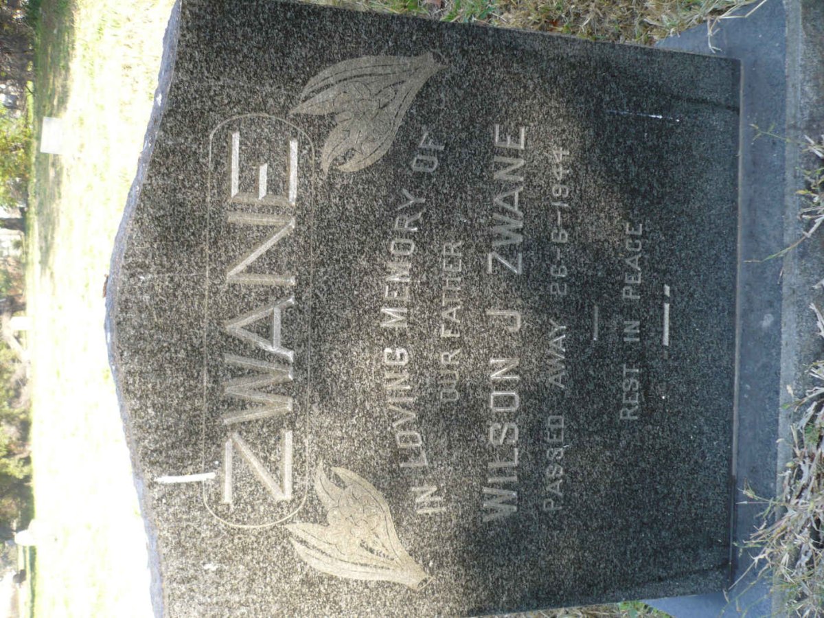 ZWANE Wilson J. -1944