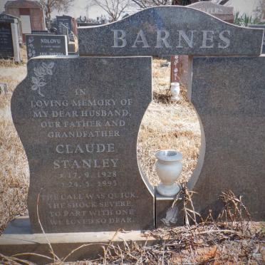 BARNES Claude Stanley 1928-1995