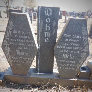 BÖHME Hans 1899-1974 &amp; Meta LIPPKA 1899-1980