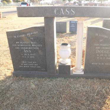 CASS Douglas 1913-1984 &amp; Ann 1922-1975