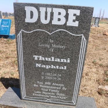 DUBE Thulani Naphtal 1982-2009