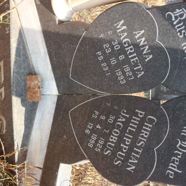 ELS Christian Philippus Jacobus 1925-1999 &amp; Anna Magrieta 1927-1993