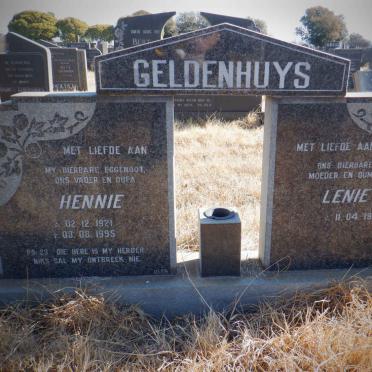 GELDENHUYS Hennie 1921-1995 &amp; Lenie 1927-