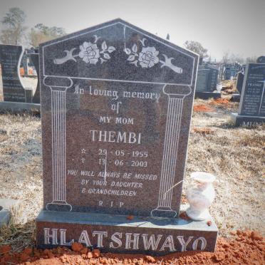 HLATSHWAYO Thembi 1955-2003