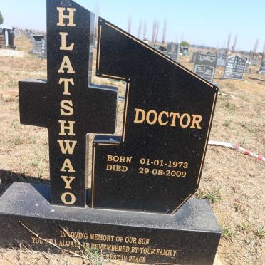 HLATSHWAYO Doctor 1973-2009