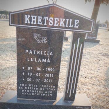 KHETSEKILE Patricia Lulama 1959-2011