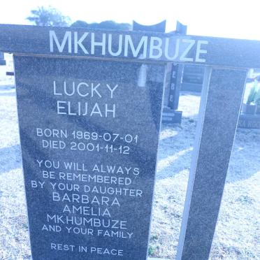MKHUMBUZE Lucky Elijah 1969-2001