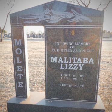 MOLETE Malitaba Lizzy 1942-2011