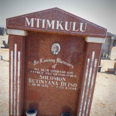 MTIMKULU Solomon Butinyana Dliso 1935-1998