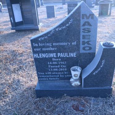 MASEKO Hlengiwe Pauline 1963-2010