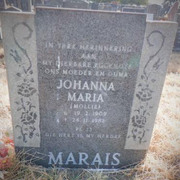 MARAIS Johanna Maria 1909-1983