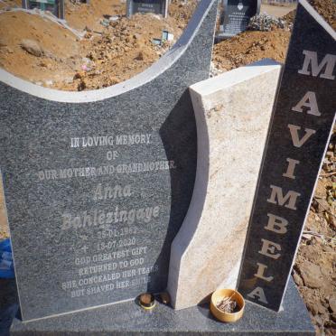 MAVIMBELA Anna Bahlezingaye 1962-2020