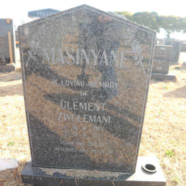 MASINYANE Clement Zwelemani 1922-1997