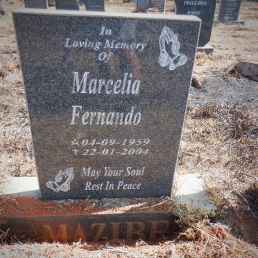 MAZIBE Marcelia Fernando 1959-2004
