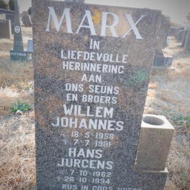 MARX Willem Johannes 1958-1981 :: MARX Hans Jurgens 1962-1994