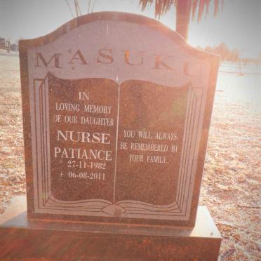 MASUKU Nurse Patiance 1982-2011