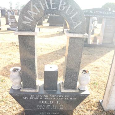 MATHEBULA Obed T. 1951-1998