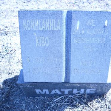 MATHE Nonhlanhla Kibo 1999-2000