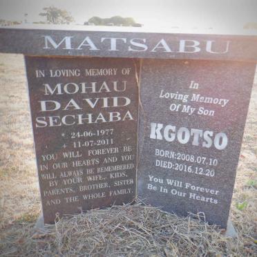 MATSABU Mohau David Sechaba 1977-2011 :: MATSABU Kgotso 2008-2016