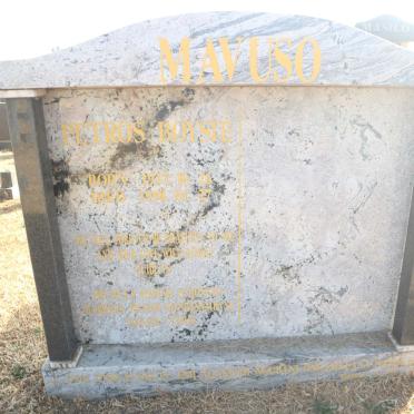 MAVUSO Petros Boysie 1937-1998