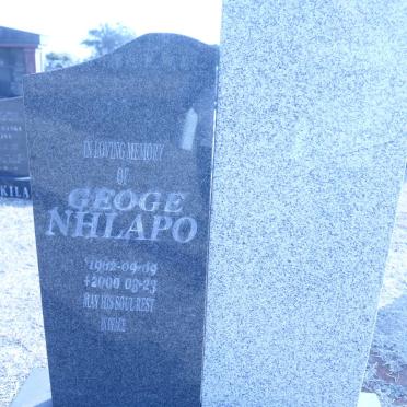 NHLAPO Geoge 1962-2000