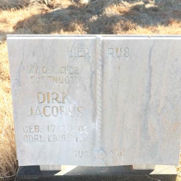 PIENAAR Dirk Jacobus 1903-1978