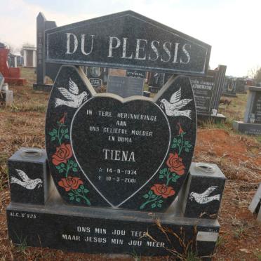 PLESSIS Tiena, du 1934-2001 