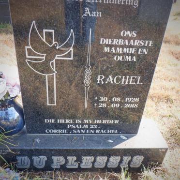 PLESSIS Rachel, du 1926-2018