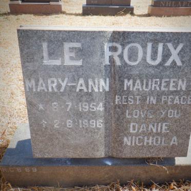 ROUX Mary-Ann Maureen, le 1954-1996