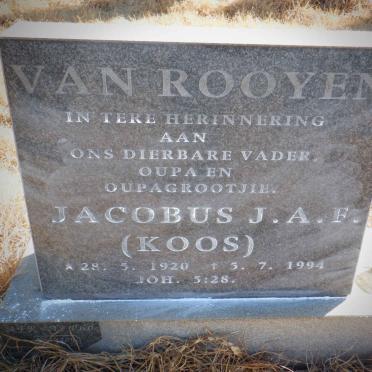 ROOYEN Jacobus J.A.F., van 1920-1994