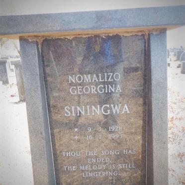 SININGWA Nomalizo Georgina 1928-1993
