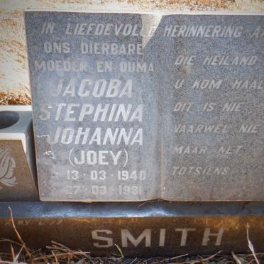 SMITH Jacoba Stephina Johanna 1940-1981