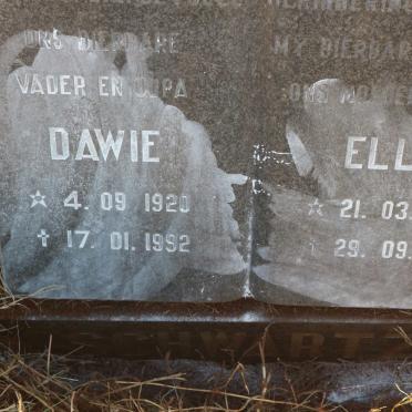 SWARTZ Dawie 1920-1992 &amp; Ellie 1924-1991