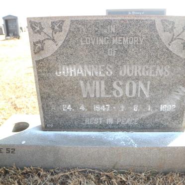 WILSON Johannes Jurgens 1947-1992