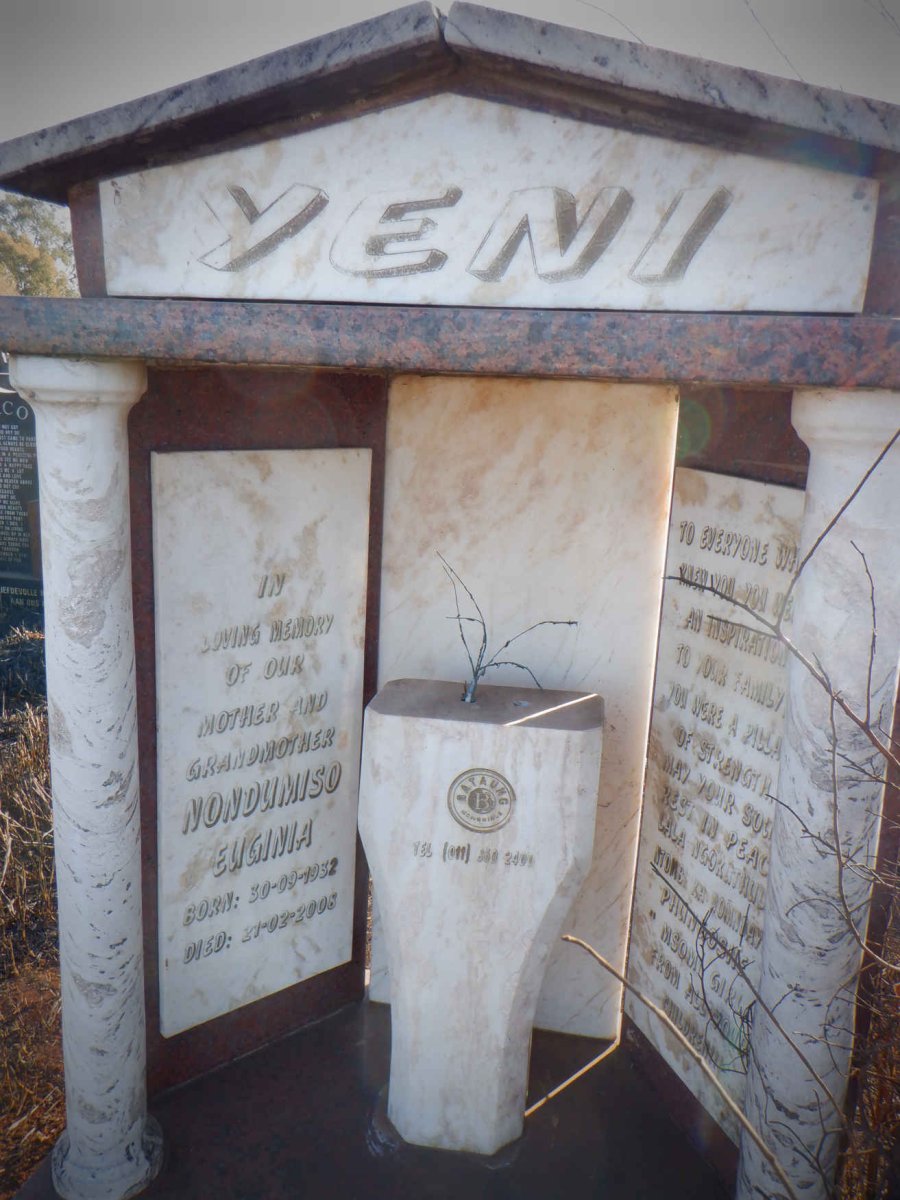 YENI Nondumiso Euginia 1932-2008