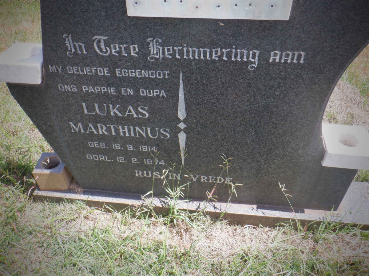 ? Lukas Marthinus 1914-1974