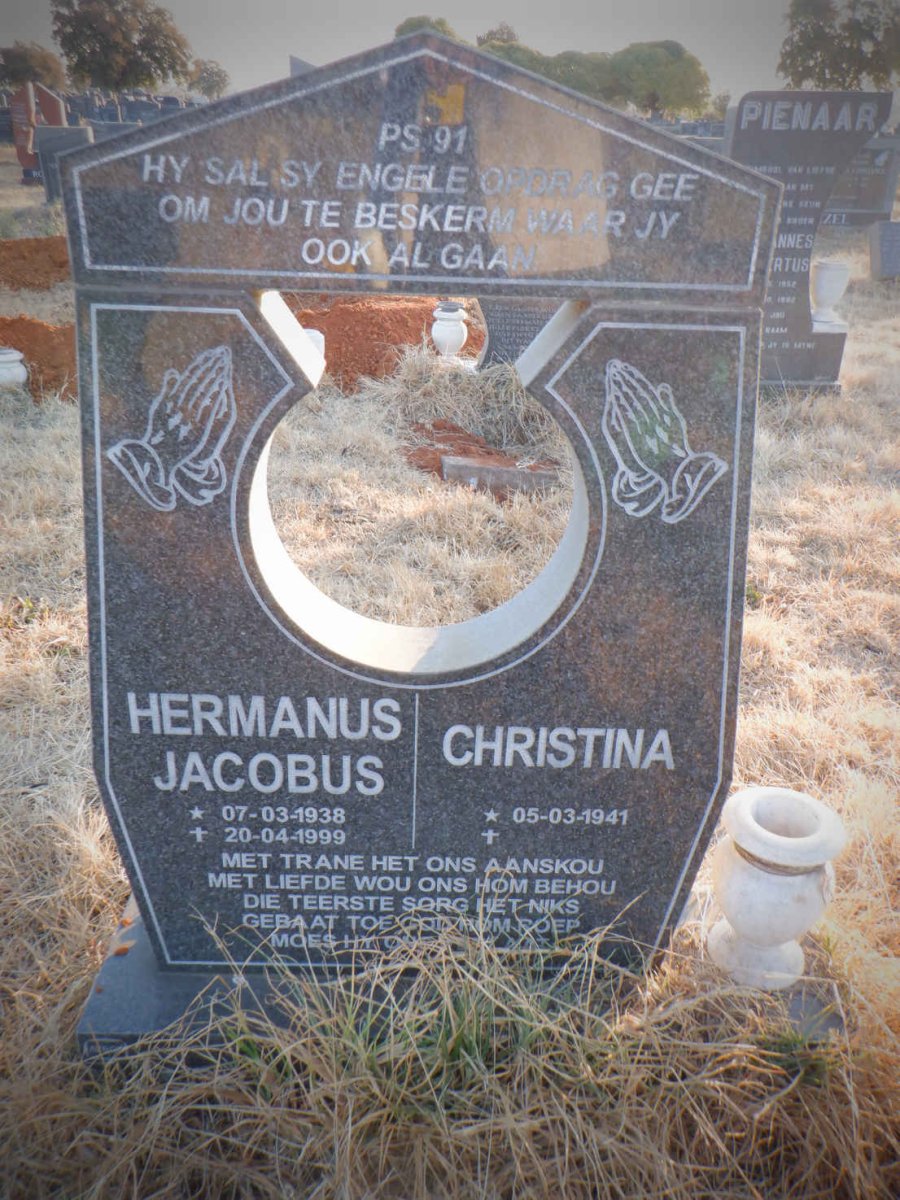 ? Hermanus Jacobus 1938-1999 &amp; Christina 1941-