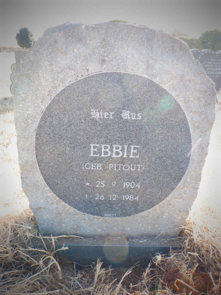 ? Ebbie nee PITOUT 1904-1984