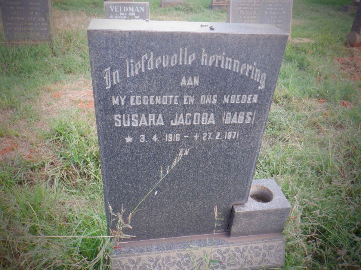 ? Susara Jacoba 1916-1971