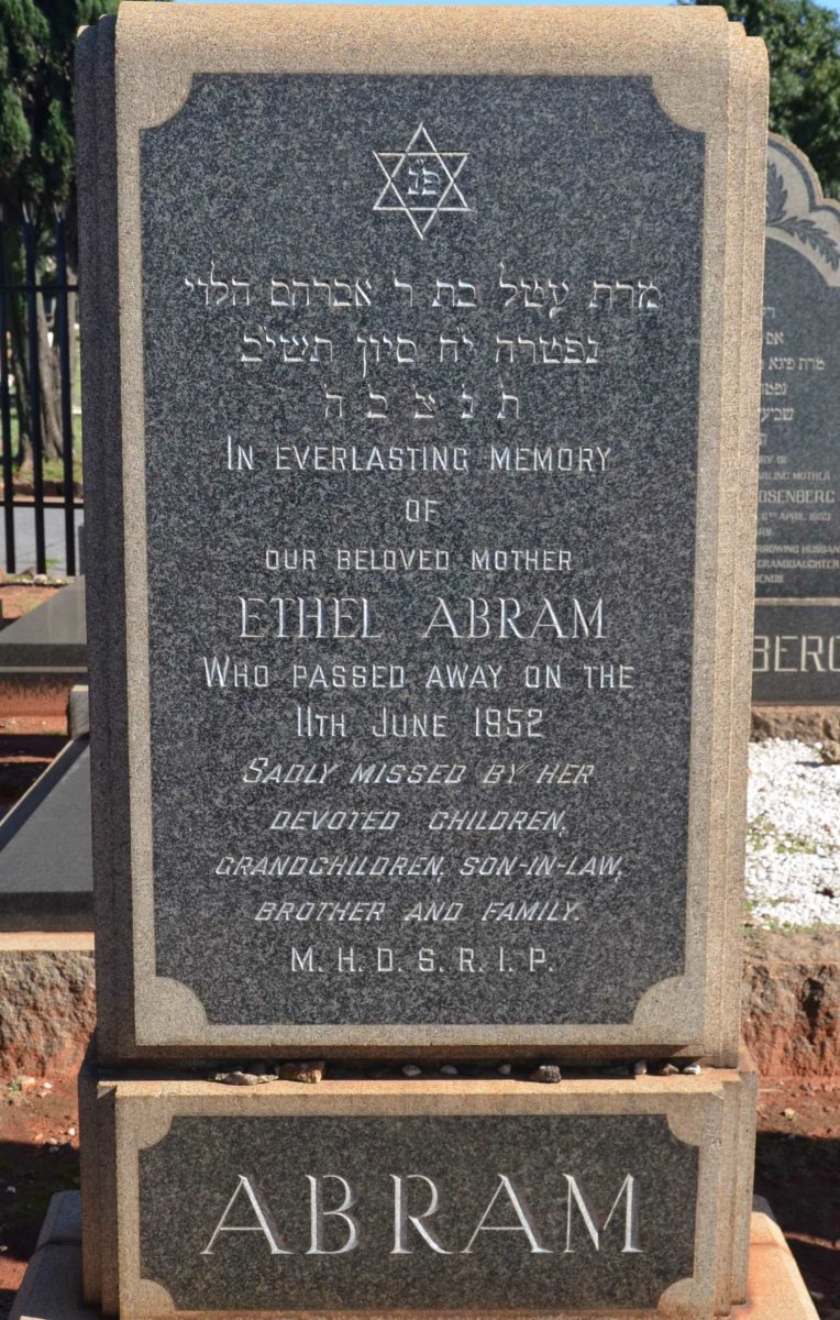 ABRAM Ethel -1952