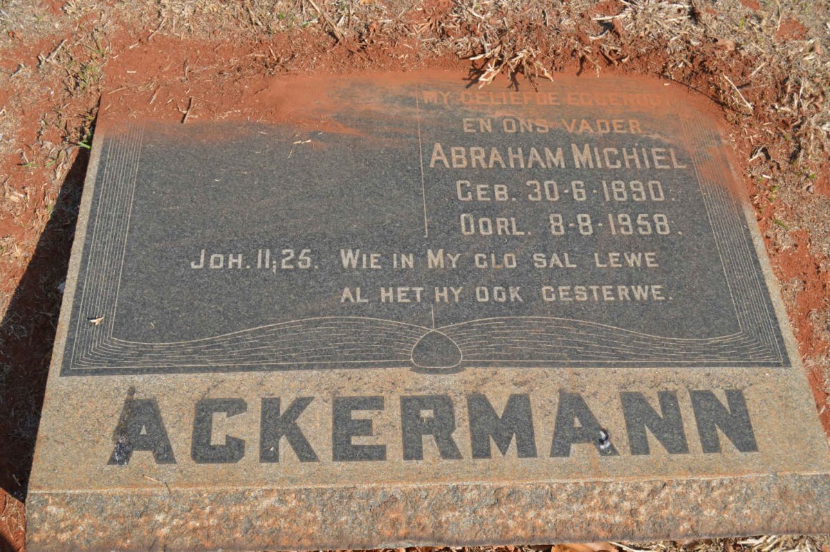 ACKERMANN Abraham Michiel 1890-1958