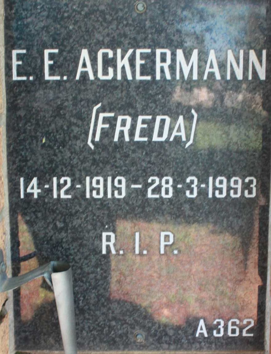 ACKERMANN E.E. 1919-1993
