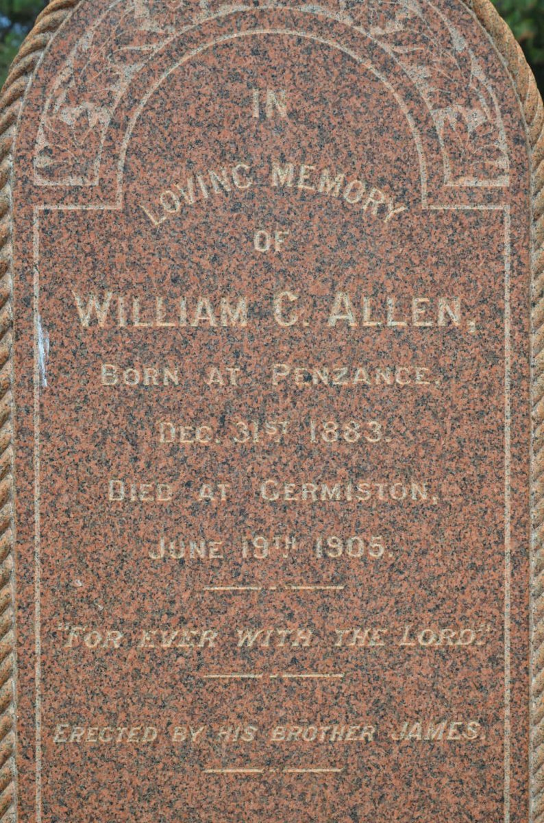 ALLEN William C. 1883-1905