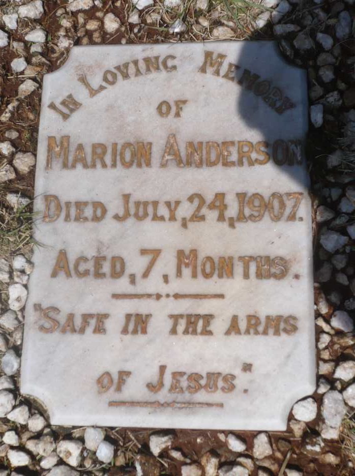 ANDERSON Marion -1907