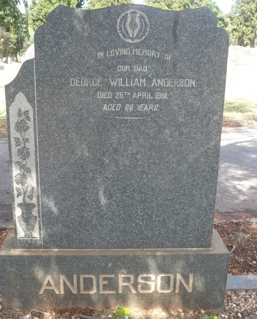 ANDERSON George William -1961