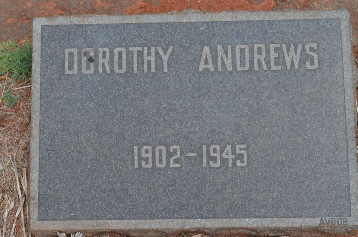 ANDREWS Dorothy 1902-1945
