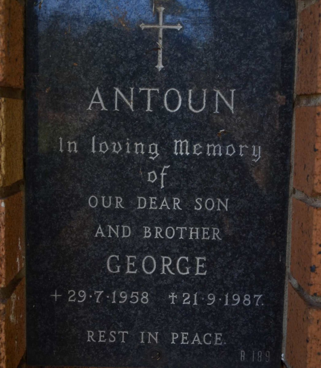 ANTOUN George 1958-1987