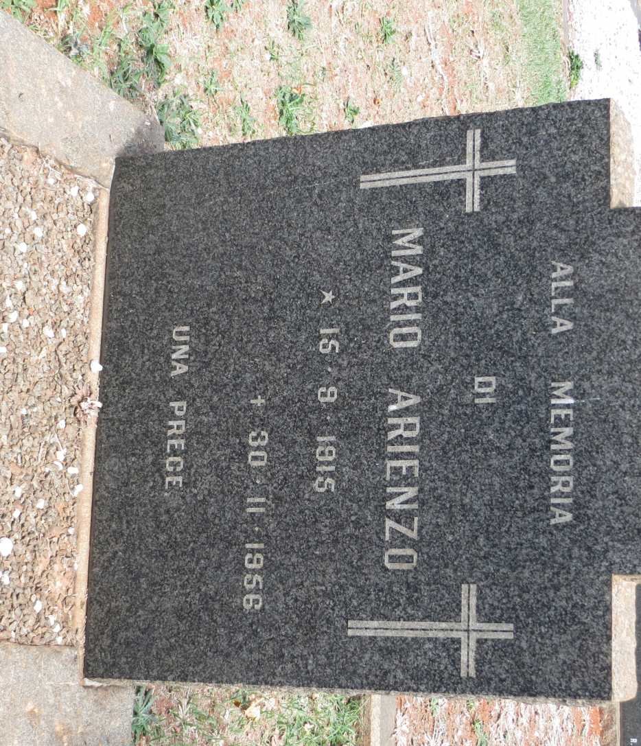 ARIENZO Mario 1915-1956