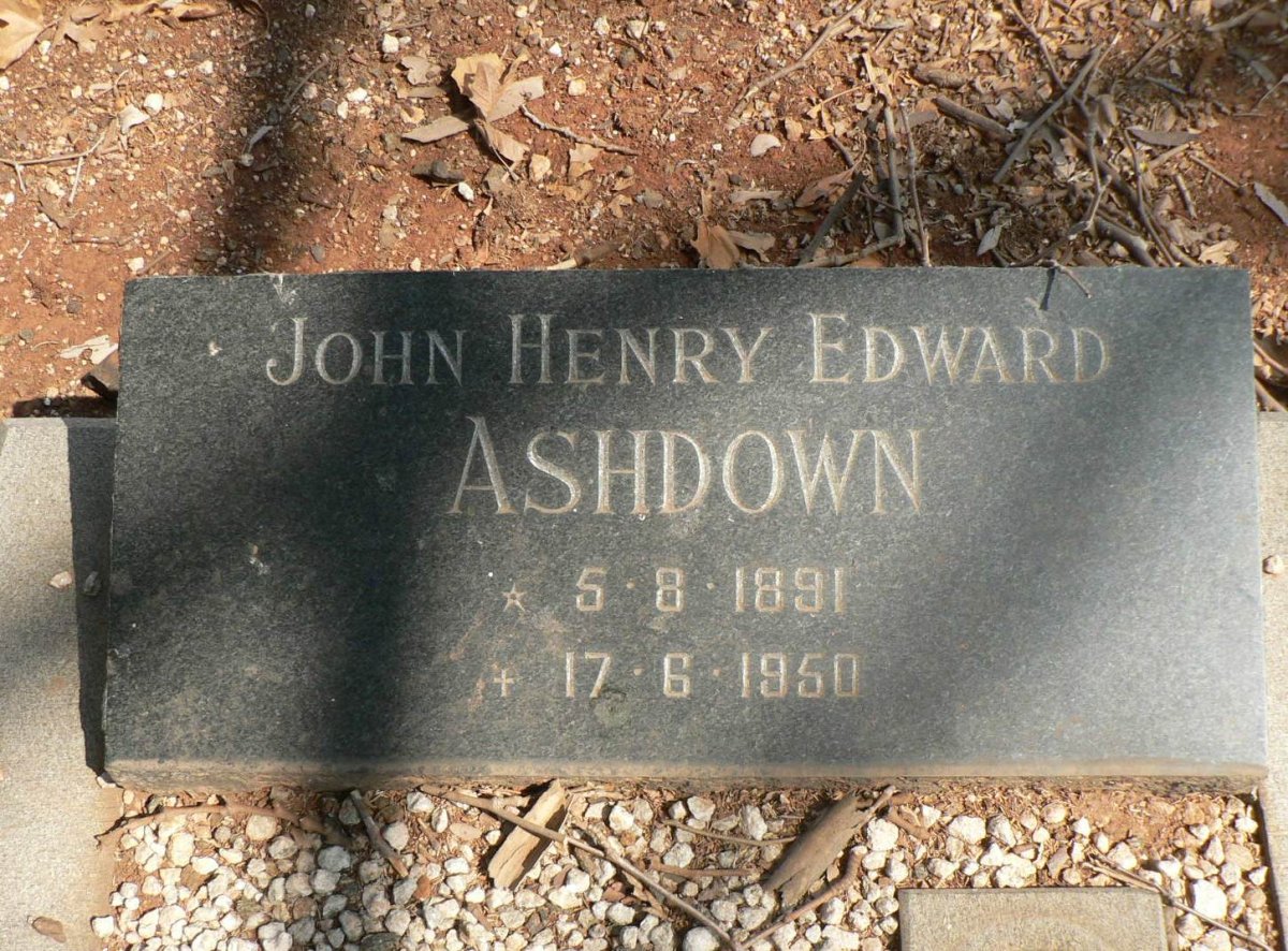 ASHDOWN John Henry Edward 1891-1950