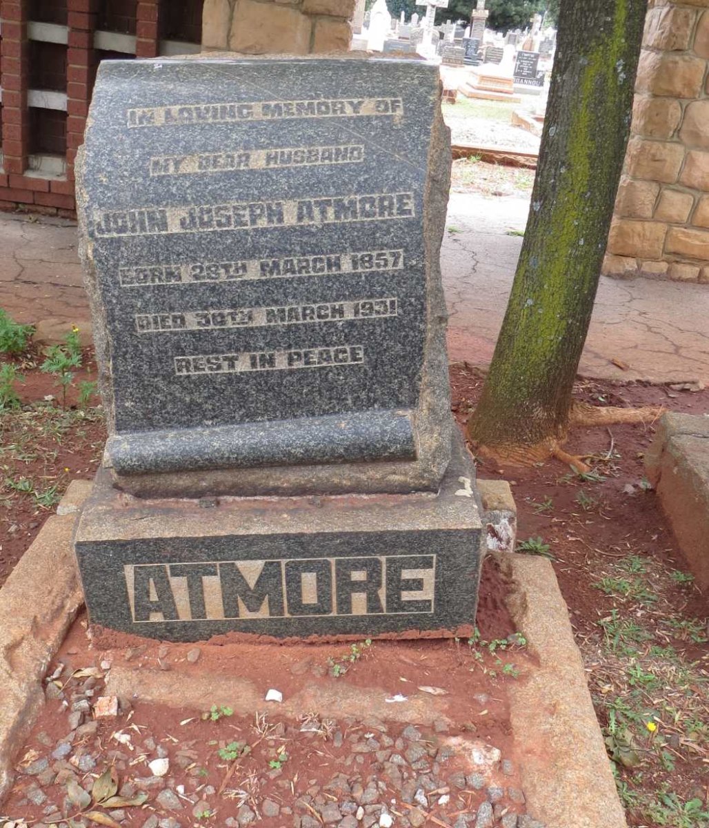 ATMORE John Joseph 1857-1931